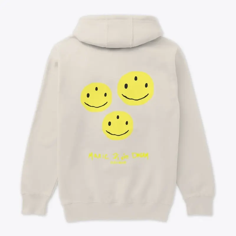 Every Smile hoodie (relaxed fit) beige